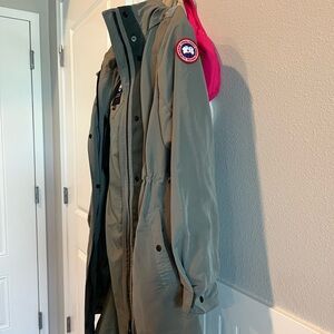 Canada Goose Belcara Rain Jacket in Sage